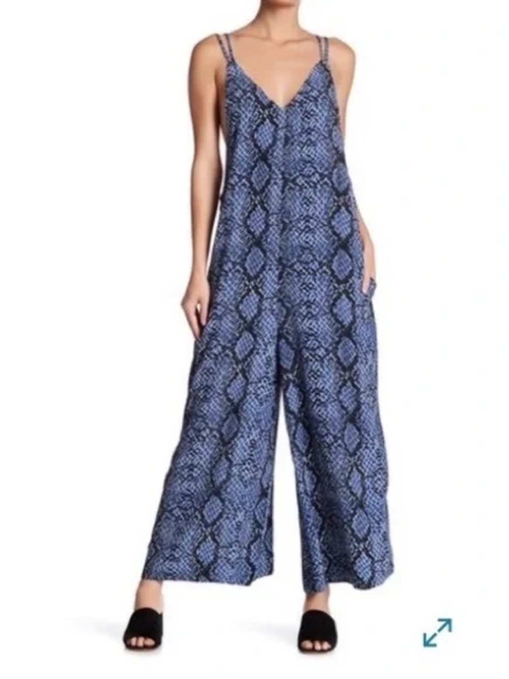 FREE PEOPLE - Snakeskin Jumpsuit, XS